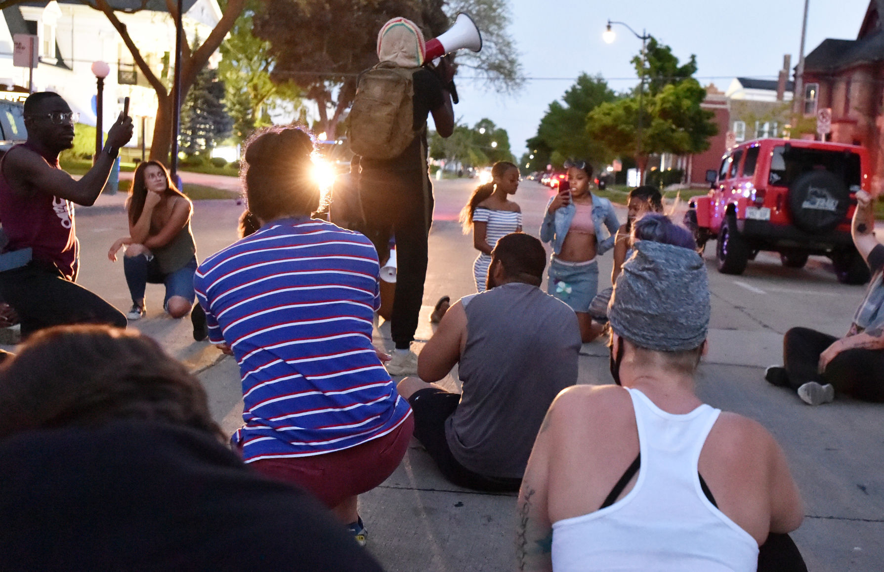 Outside Racine County Jail
